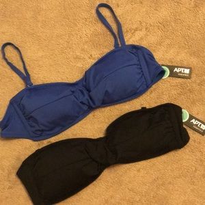 NWT Apt 9 bikini tops, size large